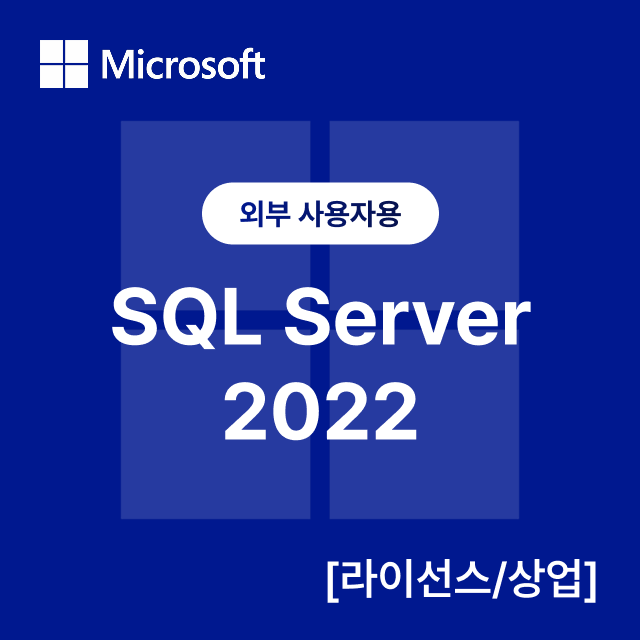 [외부 사용자용] SQL Server 2022 [라이선스/상업]